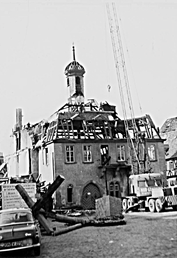Gelnhausen Rathaus Abriss 1969