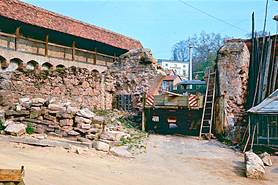 Abriss Hainerhof - LKW des Bauhofs