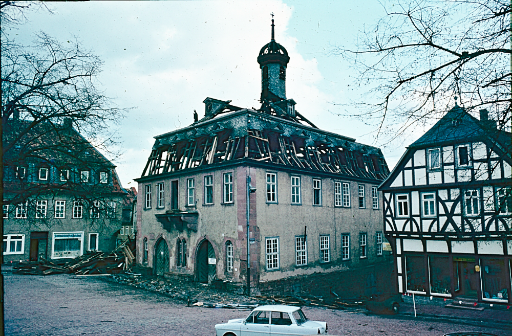 Abriss des Rathauses 1969