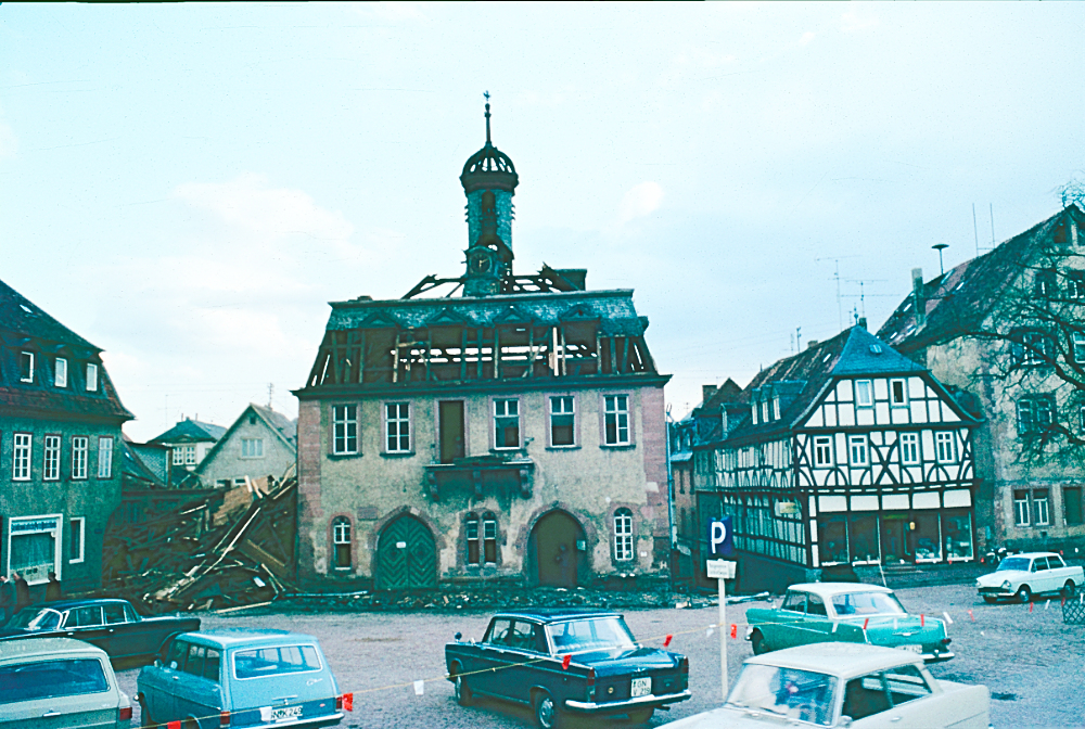 Abriss des Rathauses 1969