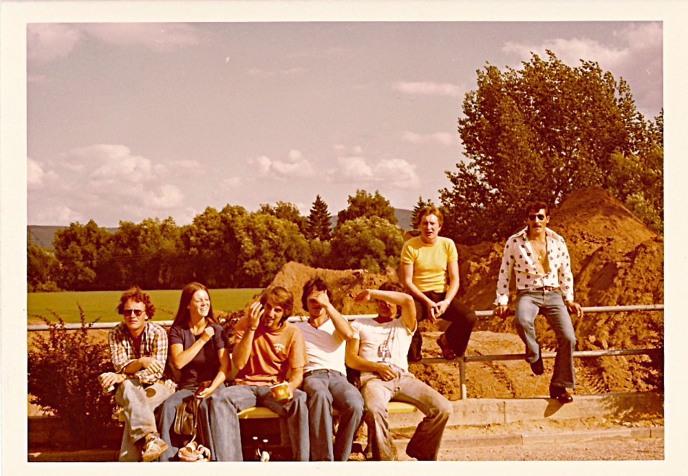 Junge Gelnhäuser Mitte der 1970