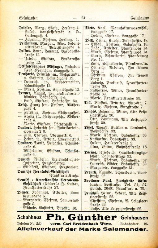 Adre&szlig;buch von 1926 Seite 24