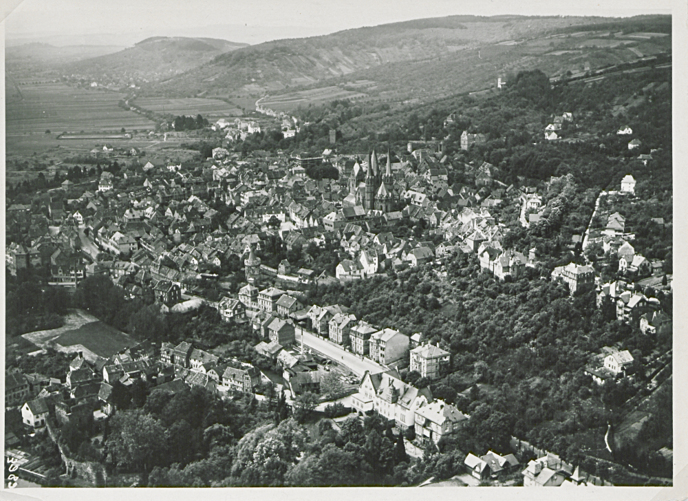 Gelnhausen Barbarossastra&szlig;e aus der Luft